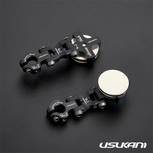 Usukani/Ver 2.0 AL Magnet Body Mount /2pcs (Ultimate Black) [US88128]