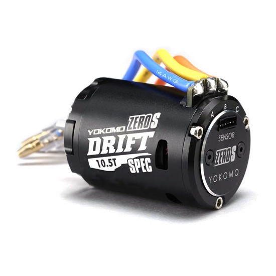 Yokomo ZERO S Brushless Motor 10.5T with Sensor Black [YM-S105DB]