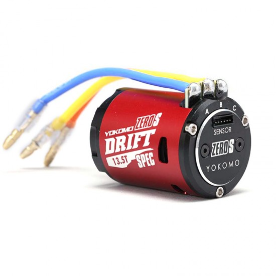 Yokomo ZERO S Brushless Motor 13.5T with Sensor Red [YM-S135DR]
