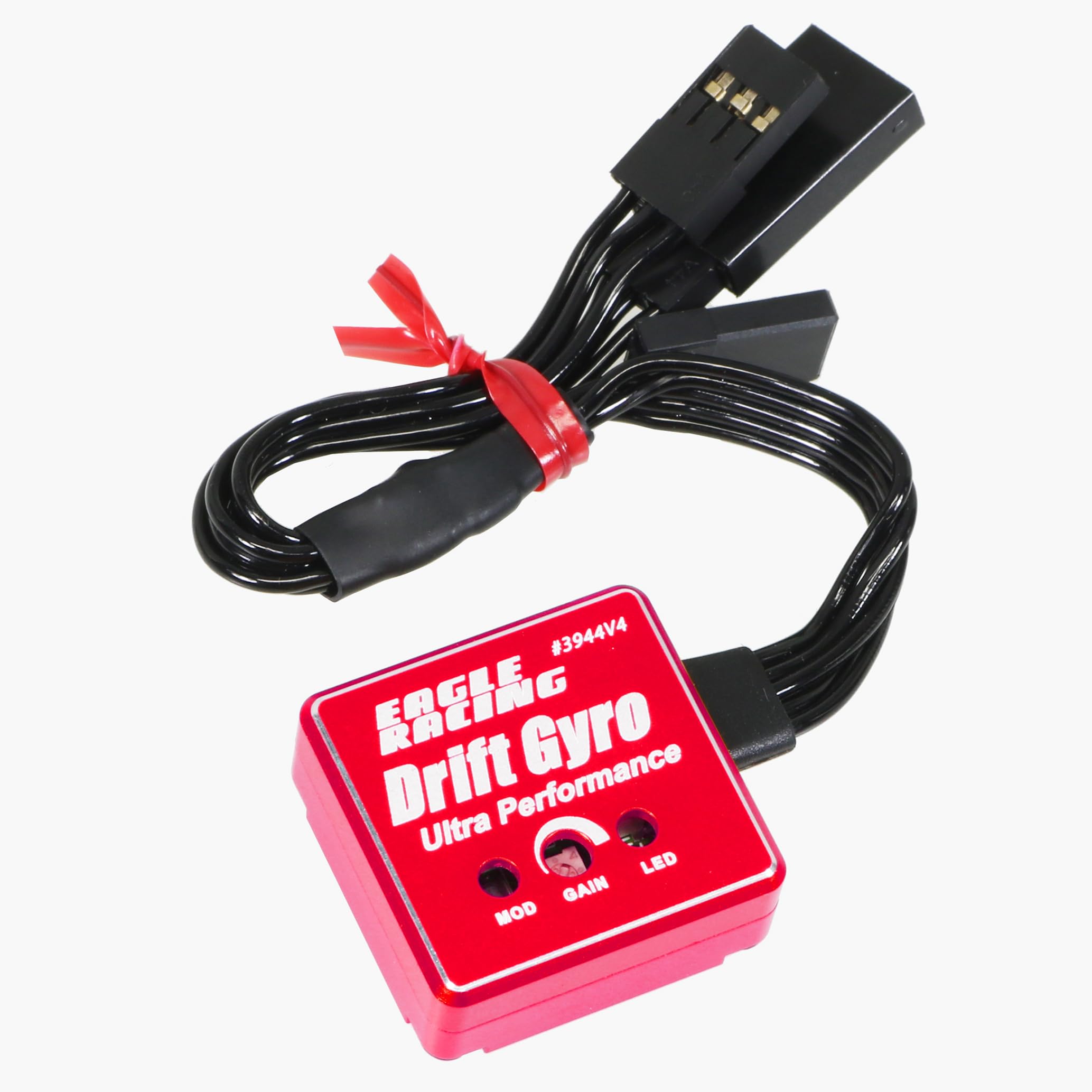 Eagle Model SP Rate Gyro V4 Futaba Wire with Aluminum Case Red [EG-3944V4-RE]