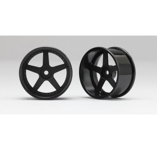 Yokomo RP Drift Wheel 5 Spokes 01 Offset 8mm (Black) [RP-6113B8A]