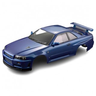 Killerbody NISSAN Skyline BNR34 Painted Body (Metallic Blue) [48716]
