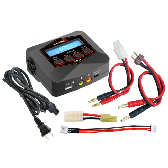 HiTEC AC Balance Charger X1 Poket II Black [44306-BLK]