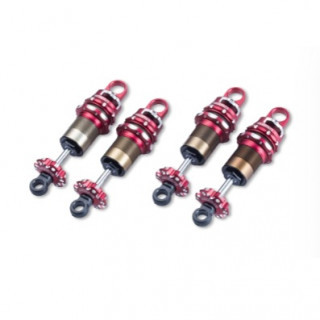 Overdose High-grade shock set spec4 total length adjustable type 4 pieces Red [OD3901]
