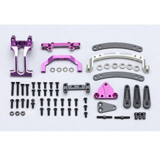 Yokomo Lightweight Slide Rack Set Purple for YD2E/S/Z Series [Y2-202SLP]