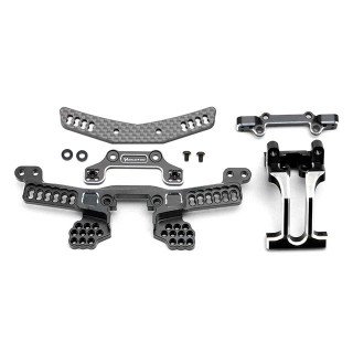 Yokomo YD2 Upgrade 4 Aluminum Shock Tower & Front Bulk Set [Y2-OP4A]