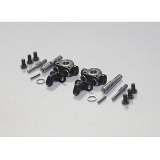 Rhino Racing SHARK Steering Knuckle Set(Black) [RR-1400B]