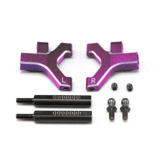 Yokomo Front lower short A-arm set (Purple specification, chamfered) (for YD-2) [Y2-P08FSCA]