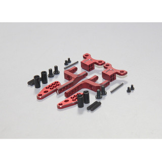 Rhino Racing Shark Rear H-arm Adapter Set (Red) [RR-1600R]