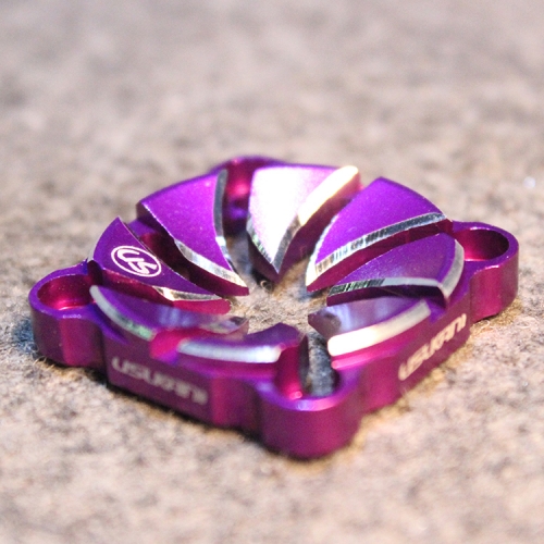 Usukani Aluminium alloy dissilient fan cover 30mm/ 1pc(PURPLE) [US-88092-P]