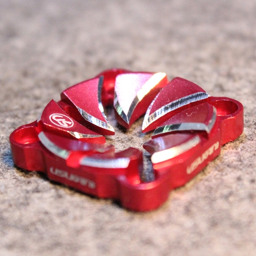 Usukani Aluminium alloy dissilient fan cover 30mm/ 1pc(RED) [US-88092-R]