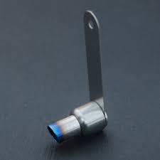 Usukani Stainless Steel Exhaust Pipe For 1/10  (For 3mm LED/Sloping) Length:21mm,diameter:F/8mm,R/12mm [US-88514B]