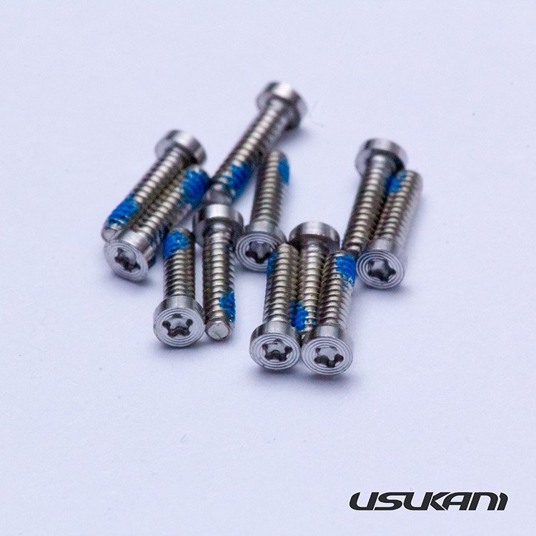 Usukani Extreme Exquisite Replica Screw For 1/10 Bodyshell/50pcs + Tool (Silver) [US88139]