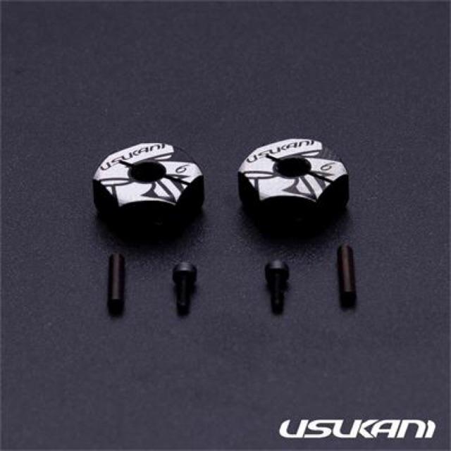 Usukani 7075 AL Clamping Wheel Hub/2pcs (4.0mm) [US88146]