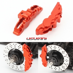 Usukani V2.0 AL Simulation Brake Calipers Large/2pcs (Red) -- For PDS [US88309]