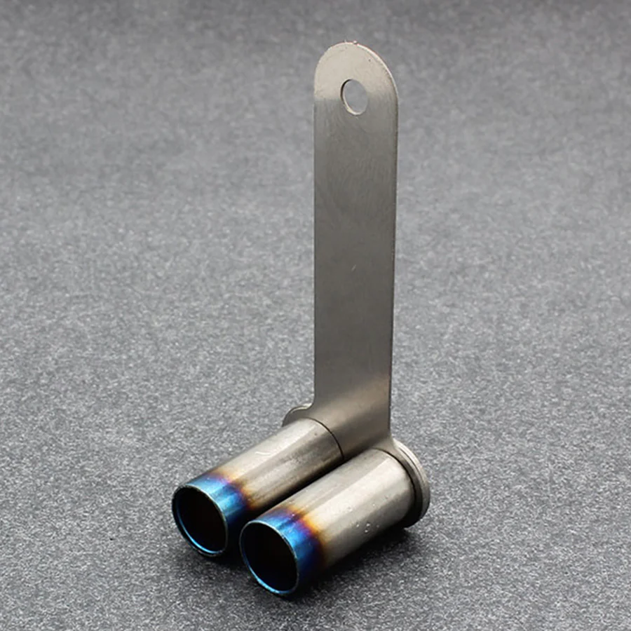 Usukani Stainless Steel Exhaust Pipe For 1/10  (For 3mm LED/Planar) Length:19mm,diameter for single:8mm [US88517B]