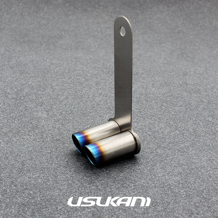 Usukani Stainless Steel Exhaust Pipe For 1/10  (For 3mm LED/Planar) Length:19mm,diameter for single:8mm [US88518B]