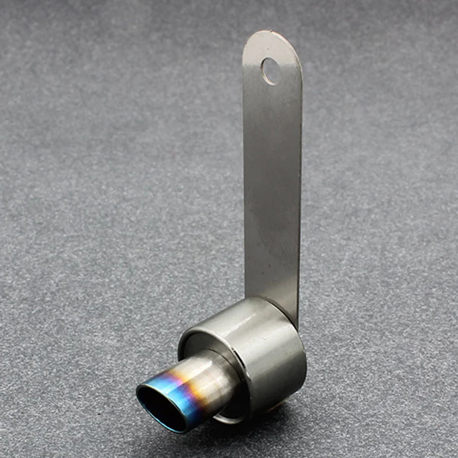 Usukani Stainless Steel Exhaust Pipe For 1/10  (For 3mm LED/Conical) Length:21mm,diameter:F/10mm,R/15mm [US88521B]