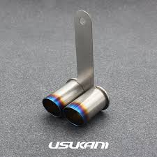 Usukani Stainless Steel Exhaust Pipe For 1/10  (For 5mm LED/Sloping) Length:22mm,diameter：12mm [US88529A]