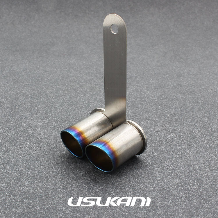 Usukani Stainless Steel Exhaust Pipe For 1/10  (For 5mm LED/Sloping) Length:18mm,diameter：12mm [US88529B]