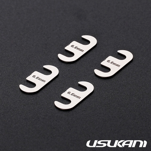 Usukani Stainless Steel Spacer For NGE/PDS FR Suspension Mounts (4pcs) Thickness:0.5mm  [NGE-OP15/PDS-42]