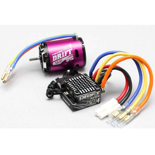 Yokomo Brushless Combo RS4 Drift Spec BL-RS4D/S135D (Purple) [BL-R4135DPA]