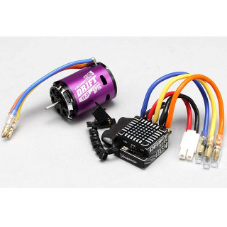 Yokomo Brushless Combo RS4 Drift Spec BL-RS4D/S105D (Purple) [BL-R4105DPA]