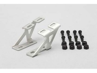Yokomo Aluminum Wing Stay (Silver/Low Type) [D-056LA]