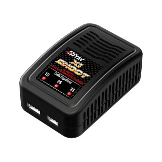 HiTEC X1 SHOT BLACK (Lipo2/3 Cell Charger) [44286-BLK]