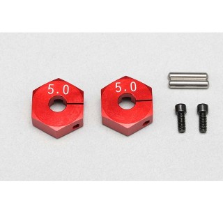 Yokomo 5.0mm Clamped Foil Hub Red [Y2-011CR5]