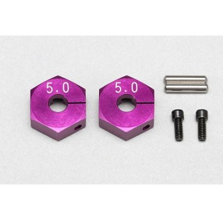 Yokomo 5.0mm Clamped Foil Hub Purple [Y2-011CP5A]