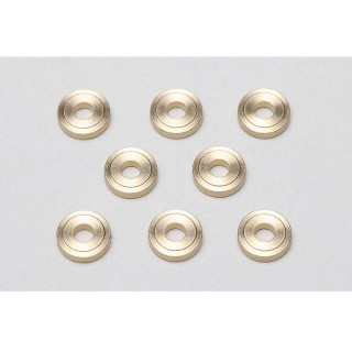 Yokomo High-precision cutting φ3xφ8x2.0mm brass spacer 8 pieces each [ZC-B3820]