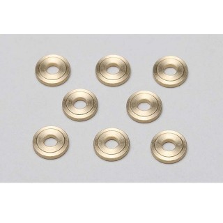 Yokomo High-precision cutting φ3xφ8x1.5mm brass spacer 8 pieces each [ZC-B3815]