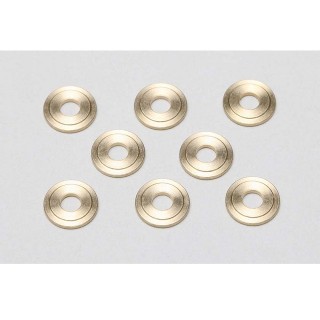 Yokomo High-precision cutting φ3xφ8x1.0mm brass spacer 8 pieces each [ZC-B3810]