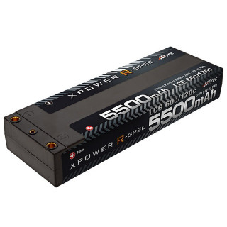 HiTEC XPOWER R-SPEC Li-Po 7.4V 5500mAh LCG 60C/120C [XPR5500-LCG+]