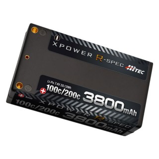 HiTEC XPOWER R-SPEC LiPo7.4V3800mAh100C [XPR3800S-B]
