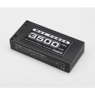 Yokomo Li-Po 3500mAh/7.4V 100C Short S Size Battery [YB-V235BB]