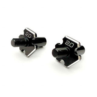 Reve D Aluminum front axle for D1-MK-B2 (2.0mm type / 2 pieces) [D1-010FA2]