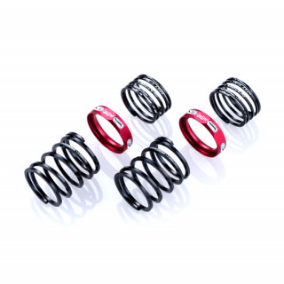 Overdose 4Edge Twin Spring 1.2-2045 (wire diameter □1.2/4.5 roll/free length 20mm with HSP/2pcs/red) [OD4006]