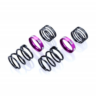Overdose 4Edge Twin Spring 1.2-2060 (wire diameter □1.2/6.0 roll/free length 20mm with HSP/2pcs/purple) [OD3997]