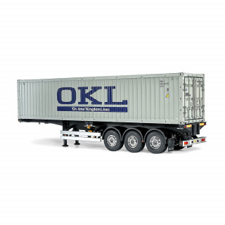 Tamiya 40-foot container 3-axle semi-trailer for trailer truck [56377]