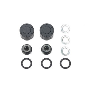 Tamiya Hub nut for double tire (black, 2 pieces) [TROP-57]
