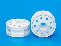 Tamiya Front wheel (for 22mm wide tires) White [TROP-41]
