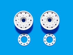 Tamiya Semi-wide wheel (for 30mm wide tires) White [TROP-44]