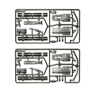 Tamiya Semi-trailer Carbon Reinforced Matte Axle [TROP-25]