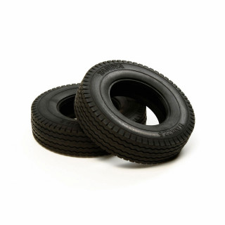 Tamiya 2 trailer truck tires (hard 22mm width) [TROP-27]