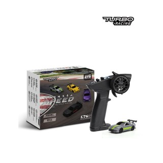 HiTEC TURBO RACING 1/76 Scale C73 Silver On-Road Car [C73]