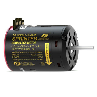 G-Force Classic Black Sprinter Brushless Motor (17.5T) [G0422]