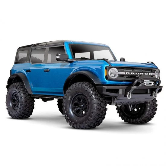 TRAXXAS TRX-4 2021 FORD BRONCO 4X4 TRAIL TRUCK RTR VELOCITY BLUE VERSION EP W/ TQI 2.4GHZ RADIO [92076-4-VBLU]