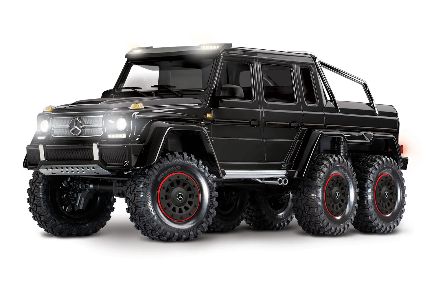 TRAXXAS TRX-6 MERCEDES-BENZ G63 AMG 6X6 BLACK RTR 6WD CRAWLER W/ TQI LINK & CLIPLESS BODY [88296-4-BLK]